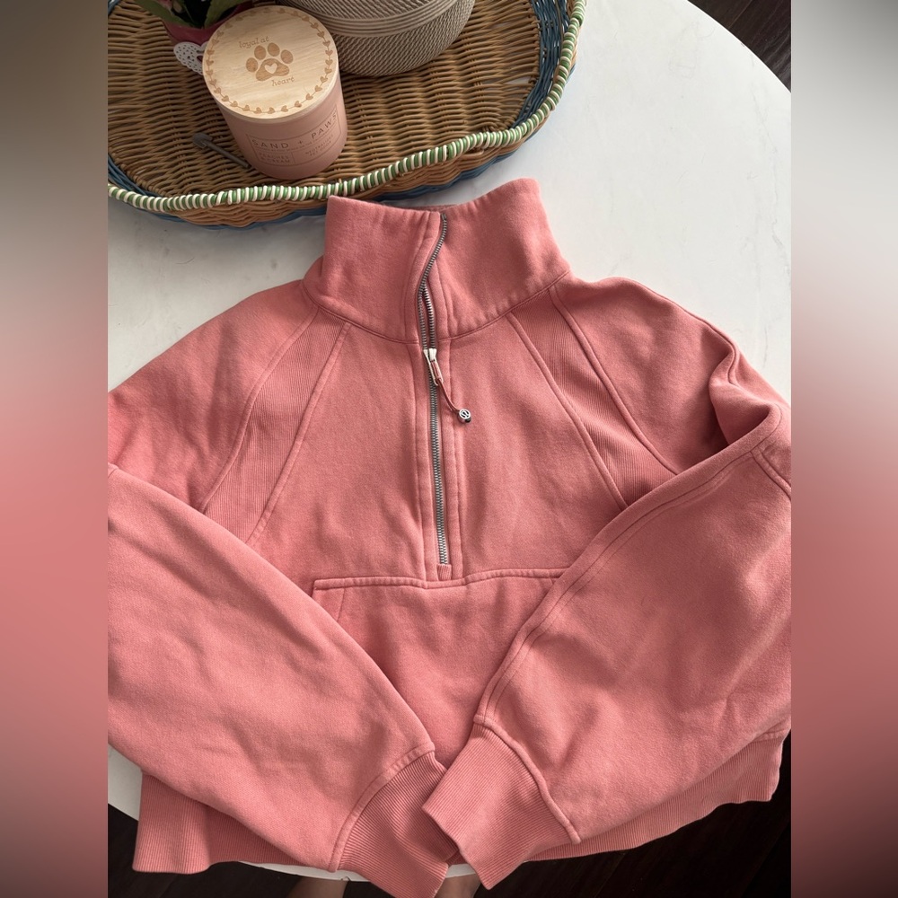 Lululemon Pink Savannah Funnel Neck Scuba